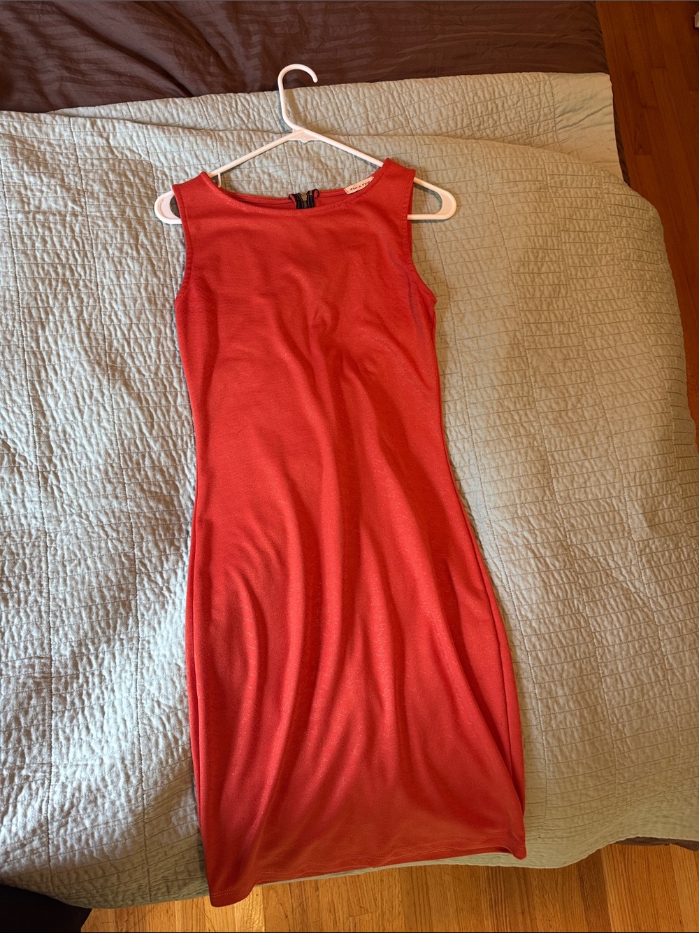 Sleek Red Sleeveless Sheath Dress